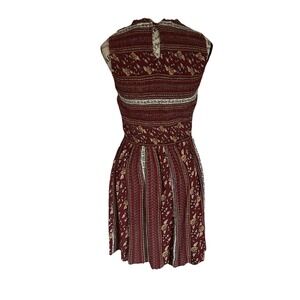 Boho Chic Dress Sm Midi Floral  Sleeveless Holiday Romantic Dance Casual